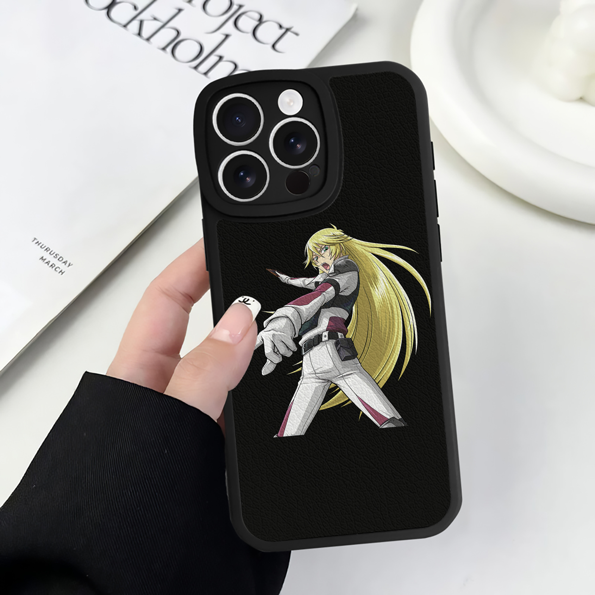 （画像用） 遊☆戯☆王 Yu-Gi-Oh! 【iPhone 16シリーズ対応】シリコンスマホケース（レザー調） 材質：シリコン